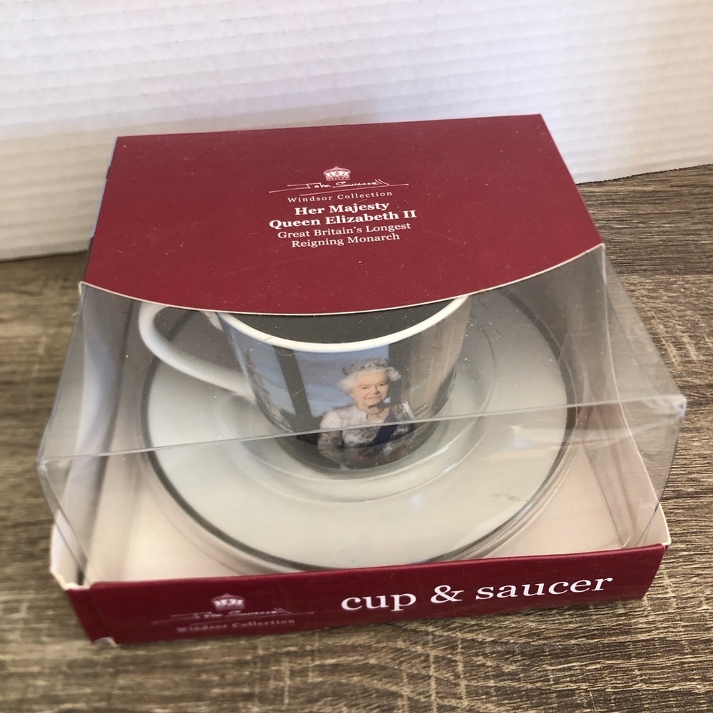 Queen Elizabeth II Collector’s Tea Cup and Saucer - Picture 3 of 12